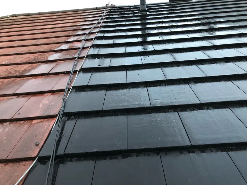 Re-roof in progress